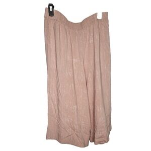 Anthropologie Hei Hei Linen Crop Pants Women's Size LP Pull On‎ Lightweight Boho